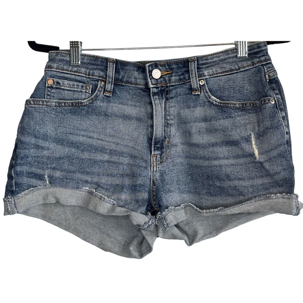 Denizen Levi's Distressed High Rise Jean Shorts Womens Size 6/28